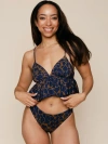 Kitty And Vibe High Leg Mid Rise Bikini Bottoms With Cheeky Coverage