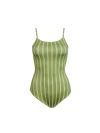 Kitty And Vibe Shelf Bra One Piece Swimsuit In Olivia