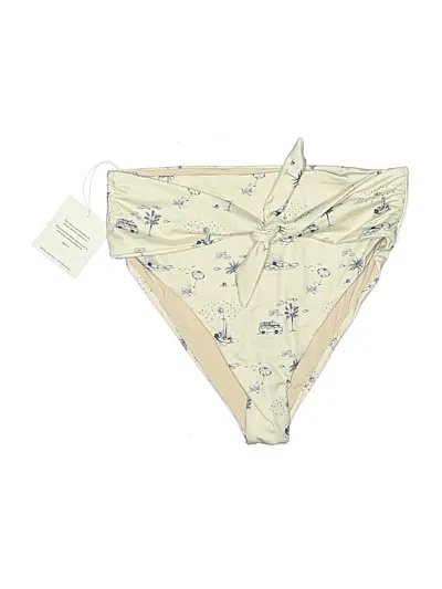 Pre-owned Kitty And Vibe Swimsuit Bottoms In Ivory