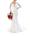 Kitty Chen Couture Grazia Fit And Flare Dress In Ivory/toffee In White