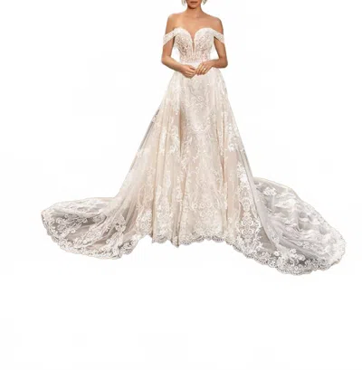Kitty Chen Couture Linda Claire Fit And Flare Dress In Ivory In White