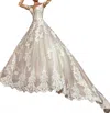 Kitty Chen Couture Patty Tulle Ball Gown In Ivory/tan In Multi