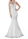 Kitty Chen Couture Rihanna Tiered Lace Dress In Ivory/light Gold In White