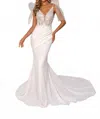Kitty Chen Couture Tayla Fit And Flare Dress In Ivory/khaki/toffee In Multi