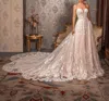 Kitty Chen Couture Victoria Beaded Lace Gown In Ivory In Multi
