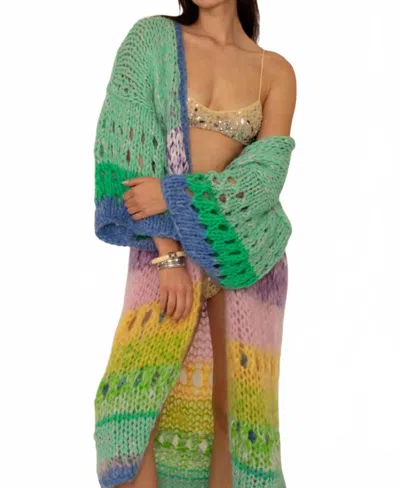 Kitty Van Coesant Jace Cardigan In Mint/multi