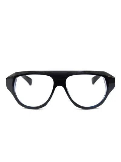 Kiurv Browline Glasses In Black