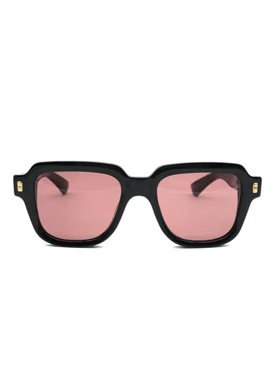 Kiurv Ferdinand Rectangle Sunglasses In Black