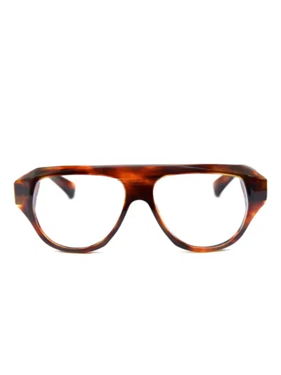 Kiurv Ferry Glasses In Brown