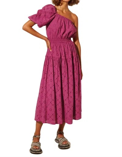 Kivari Anise Maxi Dress In Mulberry In Red