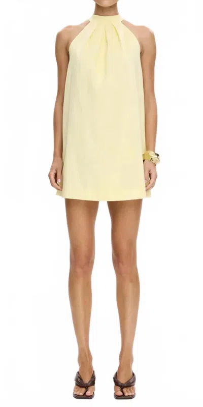 Kivari Arlette Mini Dress In Butter In Yellow