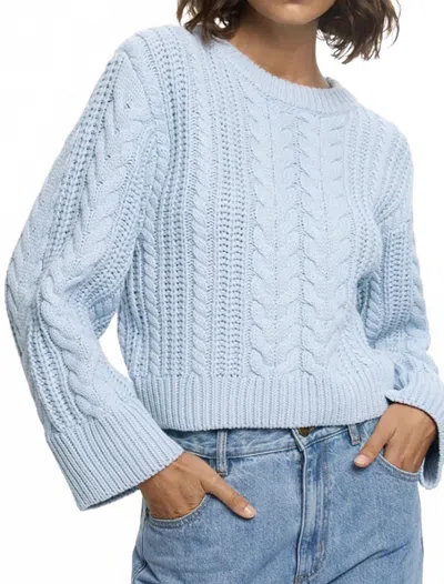 Kivari Brielle Knit Sweater In Blue