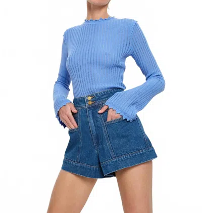 Kivari Cameron Jean Short In Denim In Black