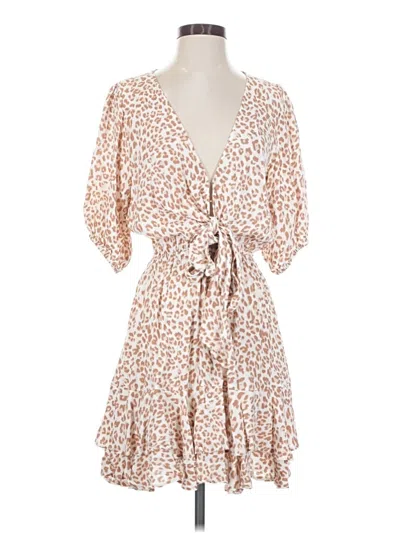 Pre-owned Kivari Casual Dress In Tan