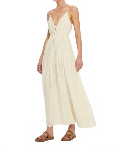 Kivari Chantelle Maxi Dress In Cream In White