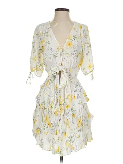 Pre-owned Kivari Cocktail Dress In Yellow