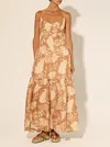 Kivari Cove Maxi Dress In Tan In Multi