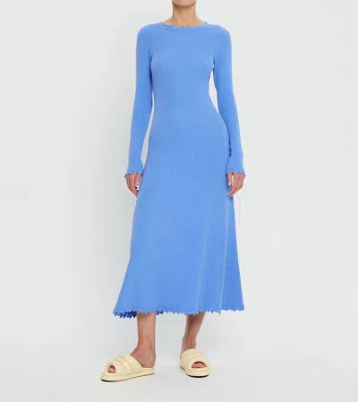 Kivari Diana Knit Dress In Blue