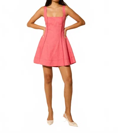 Kivari Ellie Strappy Mini Dress In Pink