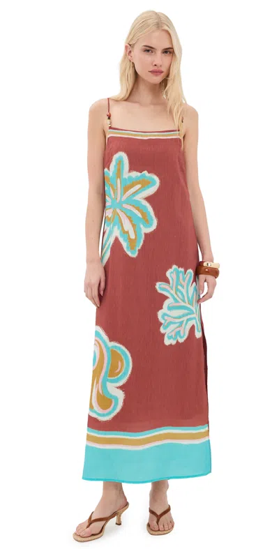 Kivari Enzo Midi Dress Maroon