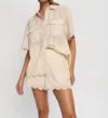 Kivari Estelle High Waist Short In Cream In Neutral