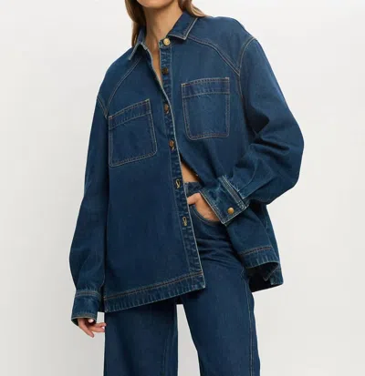 Kivari Evie Denim Shirt In Blue