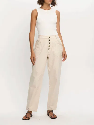 Kivari Gwen Denim Jean In Natural In White