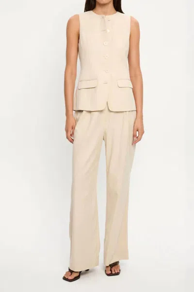 Kivari Hazel Vest In Cream In Neutral