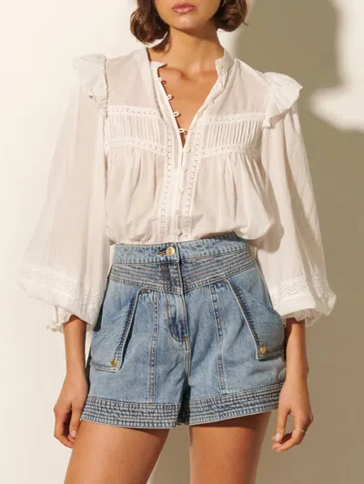 Kivari Isabelle Blouse In Ivory In White