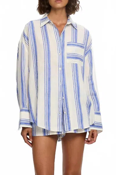 Kivari Isabelle Shirt In Blue Stripe