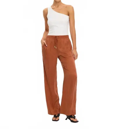 Kivari Juna Relaxed Straight Pants In Burnt Orange