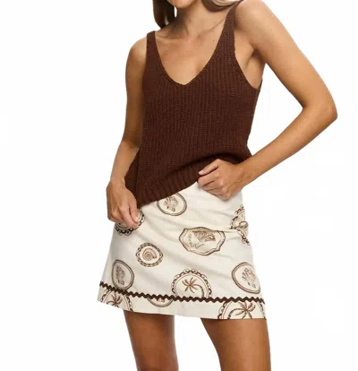 Kivari Lana Knit Cami In Chocolate In Brown