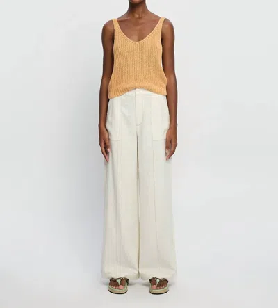 Kivari Lana Knit Top In Tan In Multi