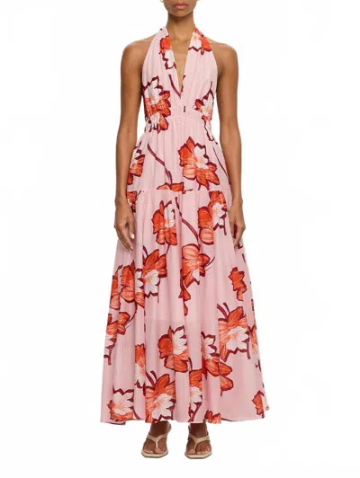 Kivari Lani Halter Maxi Dress In Soft Pink