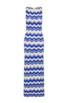 Kivari Leighton Maxi Dress Blue Wave In Blue