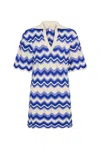 Kivari Leighton Mini Dress Blue Wave In Blue