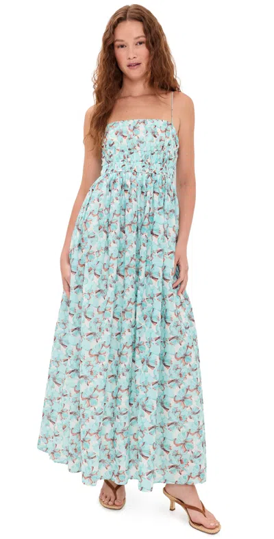 Kivari Lydia Maxi Dress Mint In Blue