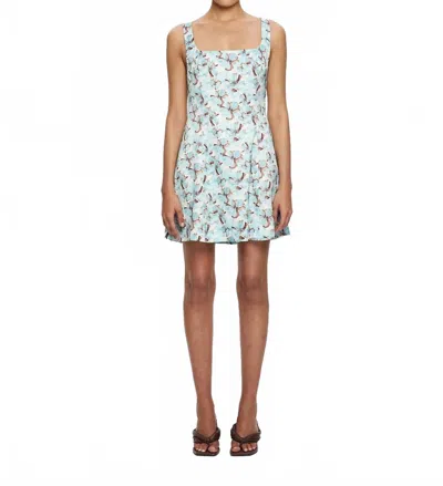 Kivari Lydia Mini Dress In Mint In Multi