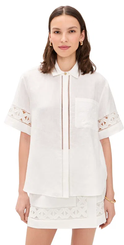 Kivari Marley Shirt Ivory In White