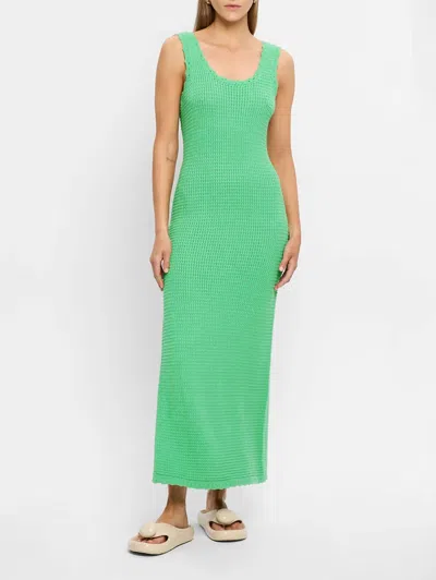 Kivari Martina Maxi Knit Dress In Green