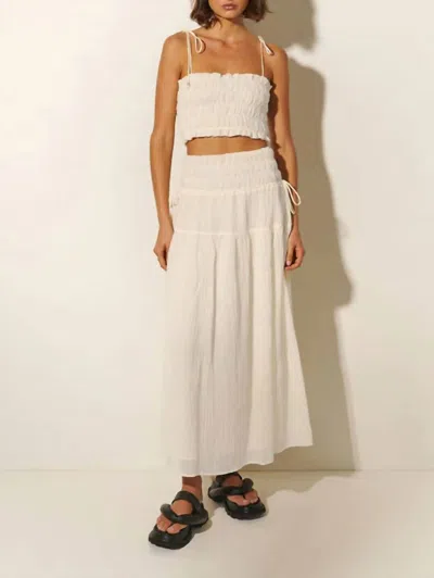 Kivari Nora Maxi Skirt In Coconut In White