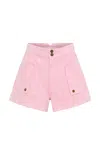 Kivari Paloma Denim Short Pink In Pink