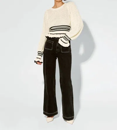 Kivari Rafaela Knit Top In Cream In White