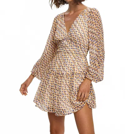 Kivari Rochelle Mini Dress In Mixed In Brown