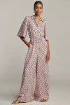 Kivari Rochelle Wide-leg Jumpsuit In Brown