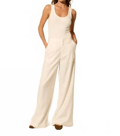 Kivari Rocio Wide Leg Pant In Ivory In Neutral