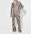 Kivari Sara Shirt In Black/white In Multi
