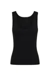 Kivari Tallulah Scoop Tank Black In Black