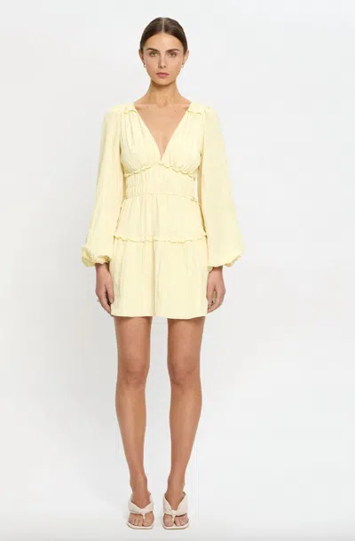 Kivari Uma Mini Dress In Butter In Yellow