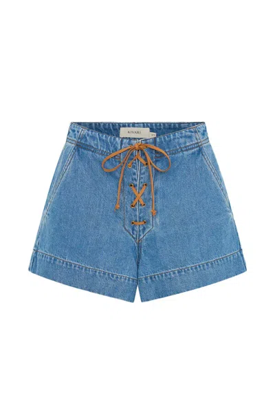 Kivari Willow Denim Short In Blue